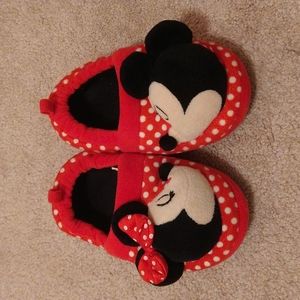 Toddler girl Minnie Mouse slippers